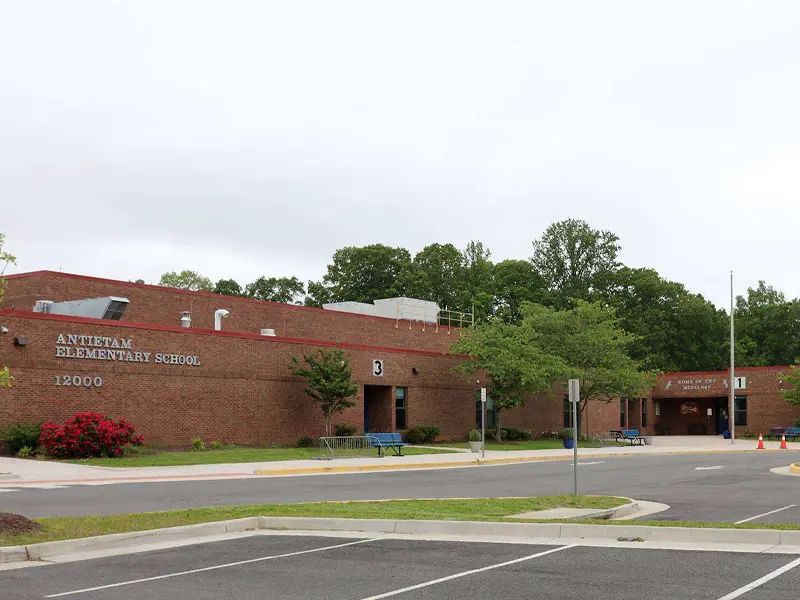 Antietam Elementary School building entrance