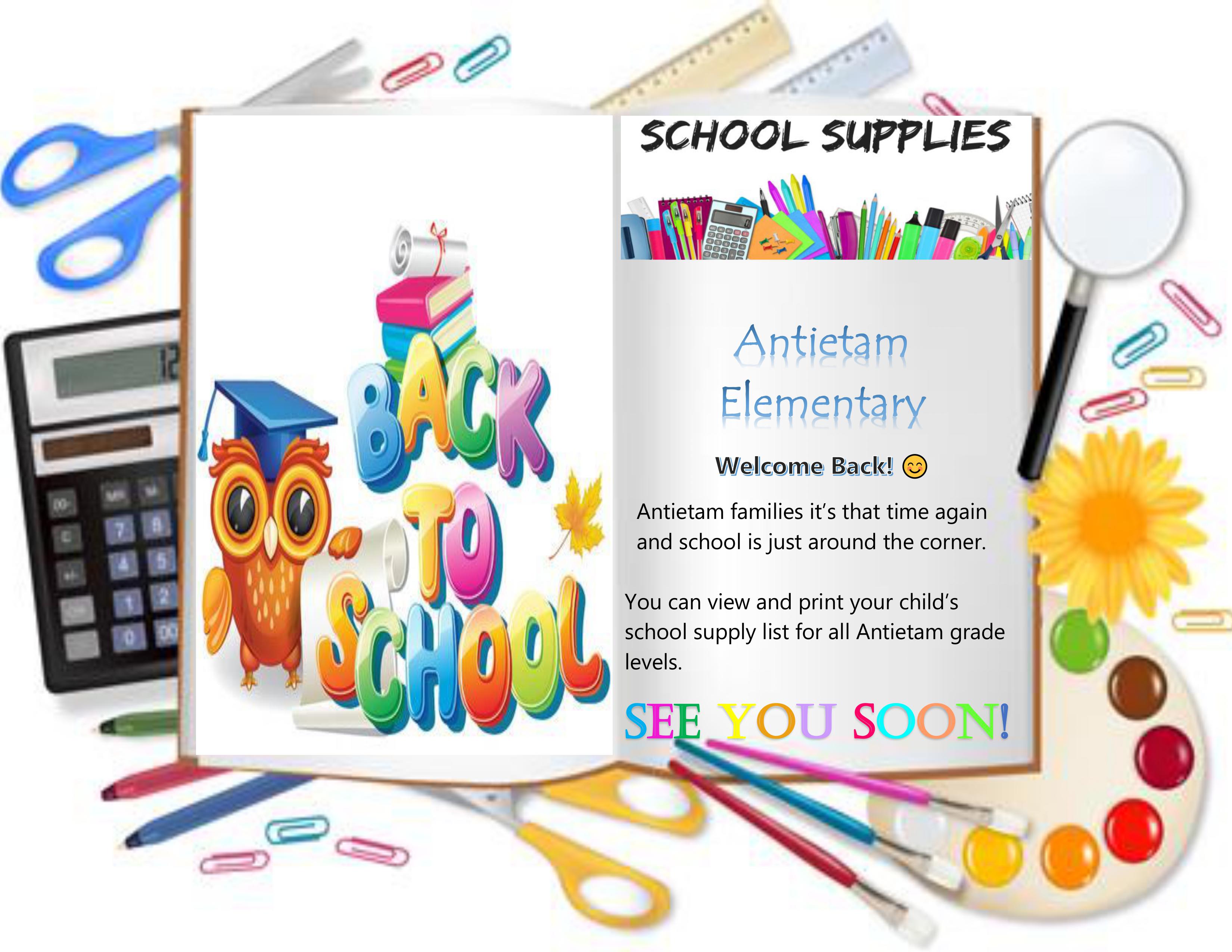 Basic school supplies provided for students in 2023-24